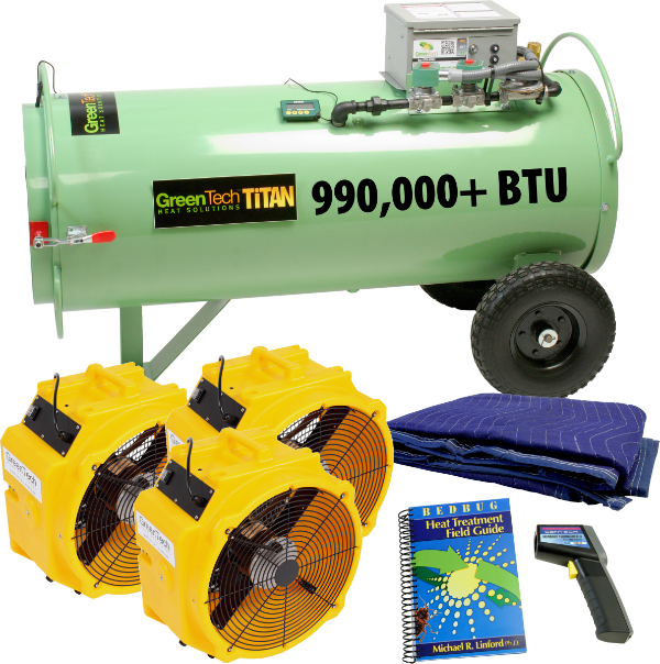 Titan propane bed bug heater equipment kill bed bugs, cockroaches, termites, and other insects diy best equipment