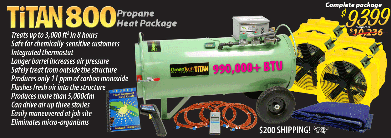The original electric and propane bed bug heat treatment